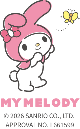 MY MELODY © 2026 SANRIO CO., LTD. APPROVAL NO. L661599